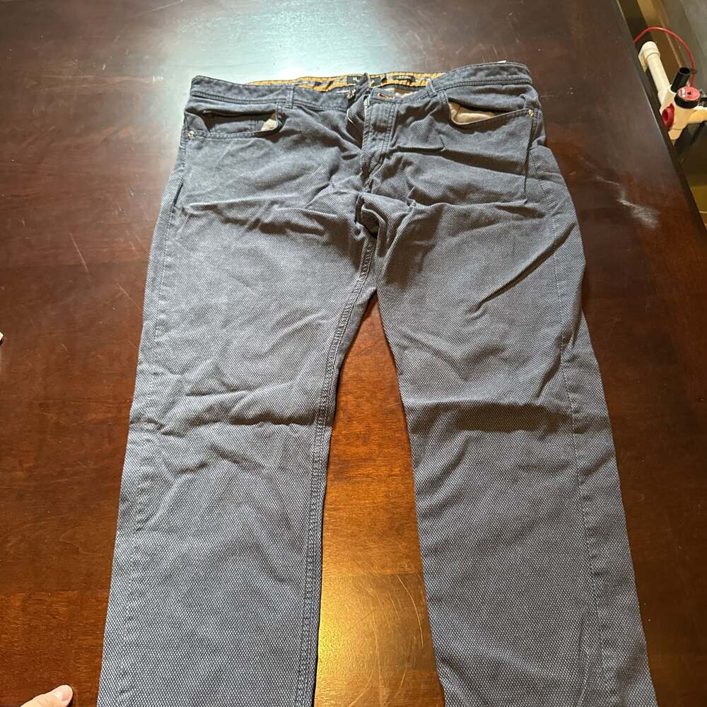 Massimo Dutti Men's slim Fit Rinse Wash Selvedge Indigo Jeans size 40